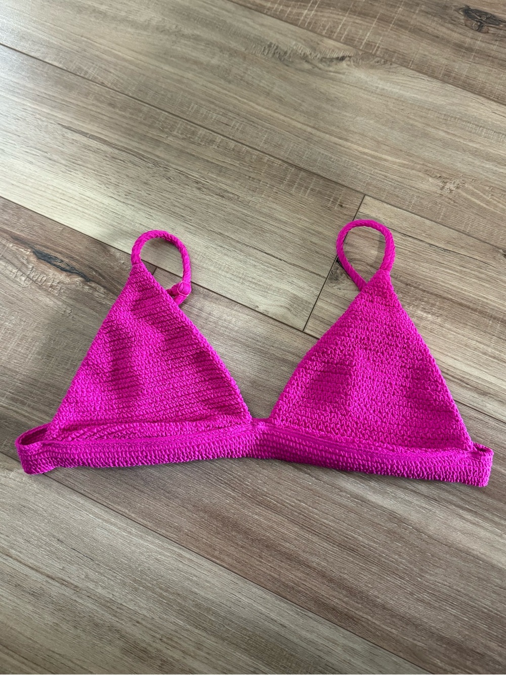 PacSun Bright Fuchsia Triangle Swim Top